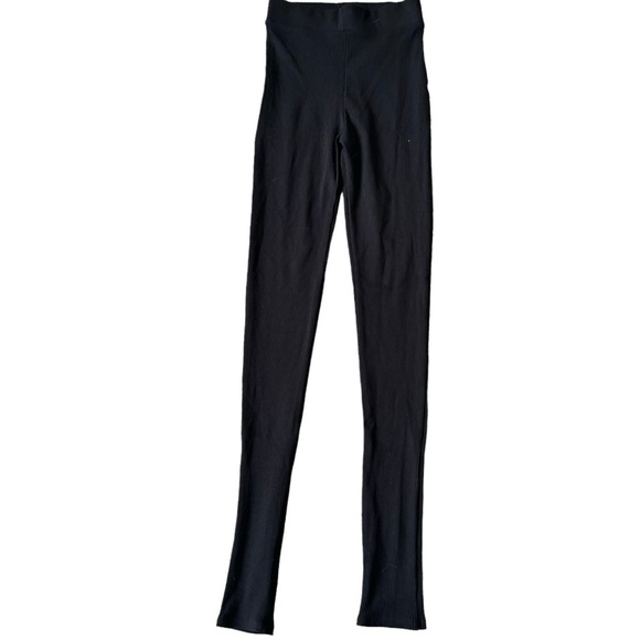 NWT naked wardrobe high waisted ribbed black leggings small - Picture 3 of 5